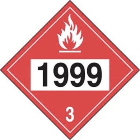 Accuform 4DIGIT DOT PLACARDS HAZARD CLASS 3 MPL739FV25 MPL739FV25